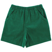 Kelly Green Corduroy - Elastic Waist Short