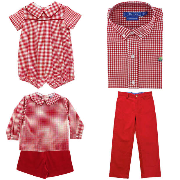 Roscoe Button Down - Red Check