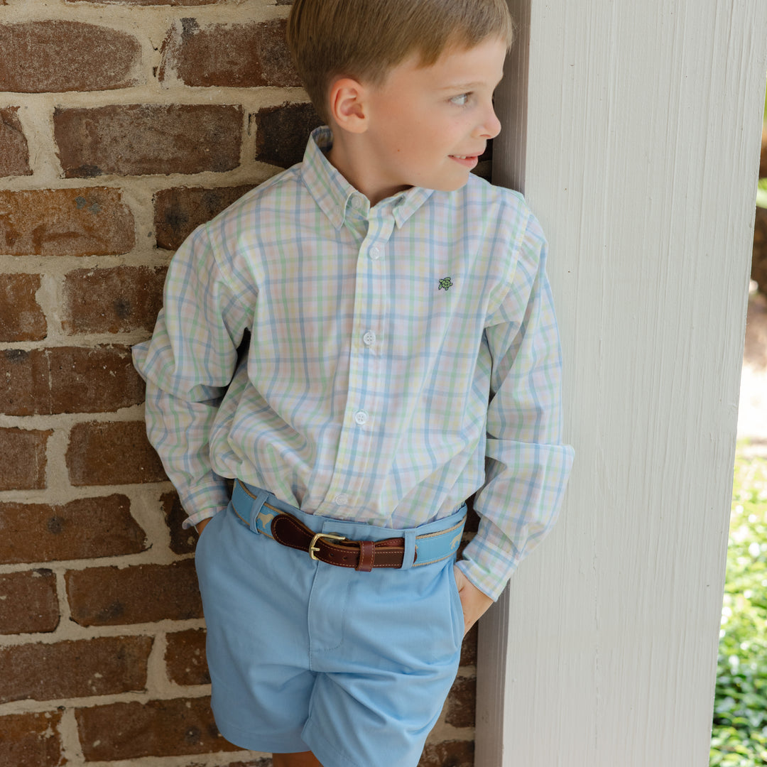 Buddy Belt - Golden Dog on Light Blue – Bailey Boys