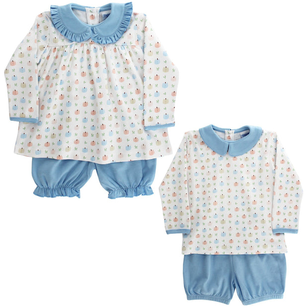 Pumpkin Print - Girls Bloomer Set