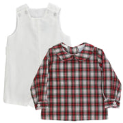 Yuletide Plaid - Boys Piped Shirt