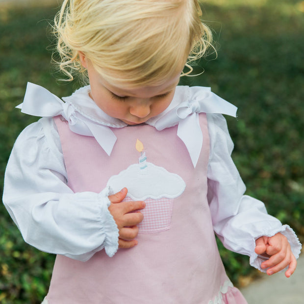 White Knit - Girls Long Sleeve Onesie