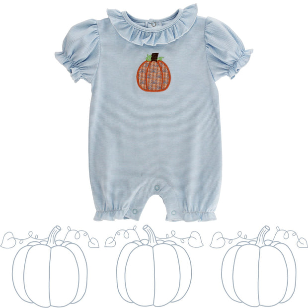 Lil Pumpkin Patch - Girls Knit Romper