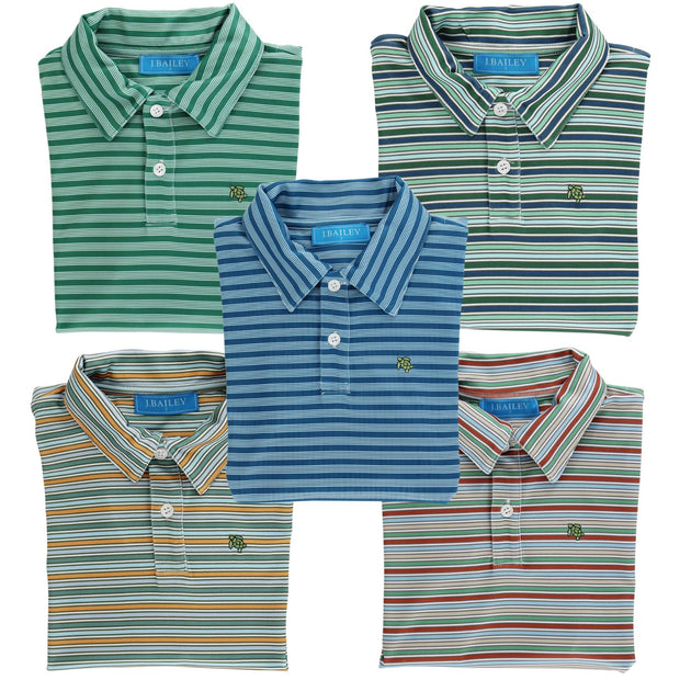 Performance Harry Long Sleeve Polo - Cornflower