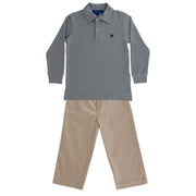 Charlie Pull On Pant - Khaki Corduroy