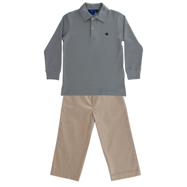 Charlie Pull On Pant - Khaki Corduroy