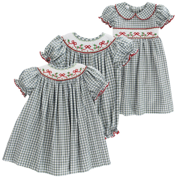 Red Bows on Gingham - Bishop