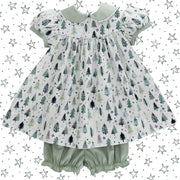 Baby Float Dress - Evergreen Trees