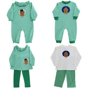 Turkey Tots - Girls Knit Romper