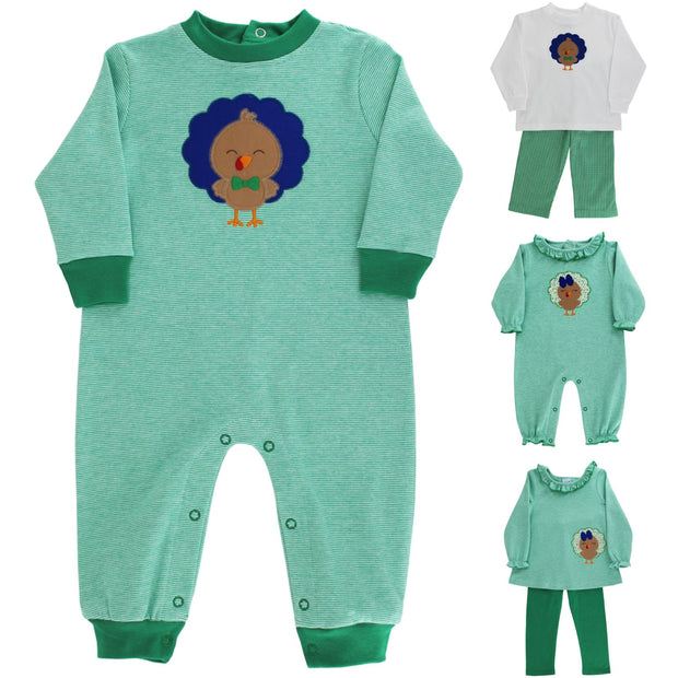 Turkey Tots - Boys Knit Romper
