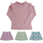 Girls Long Sleeve Tee - Light Pink