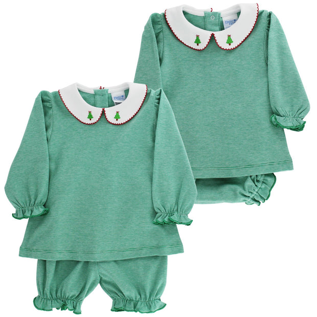Christmas Trees - Girls Bloomer Set