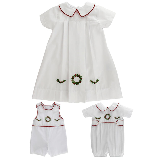 White Wreath - Boy Daygown