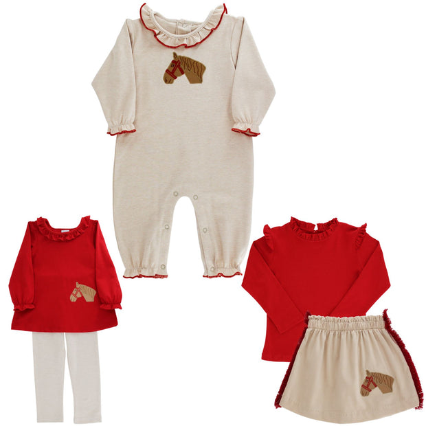 Pony Pals - Girls Knit Romper