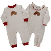 Pony Pals - Boys Knit Romper