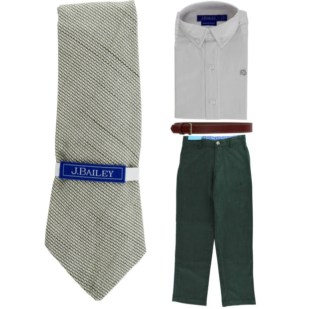 Bailey Long Tie - Basil