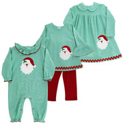 Santa - Girls Knit Romper