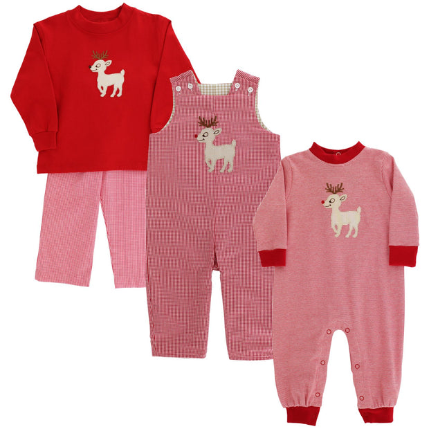 Reindeer Games - Boys Knit Romper