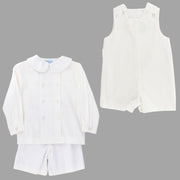 White Corduroy - Dressy Short Set