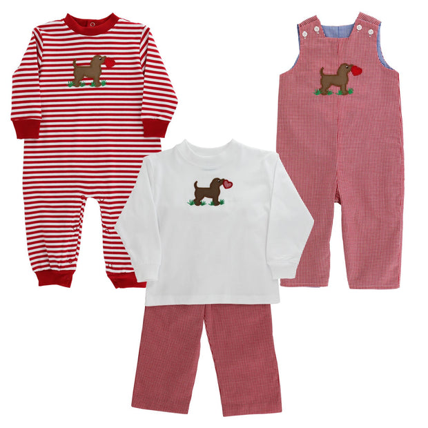 Puppy Love - Girls Knit Romper