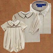 Khaki Check - Dressy Bubble Short