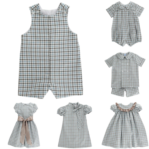 Pigeon Plaid - John John Short with Tabs
