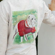 Long Sleeve Logo Tee - Dawg on Oatmeal