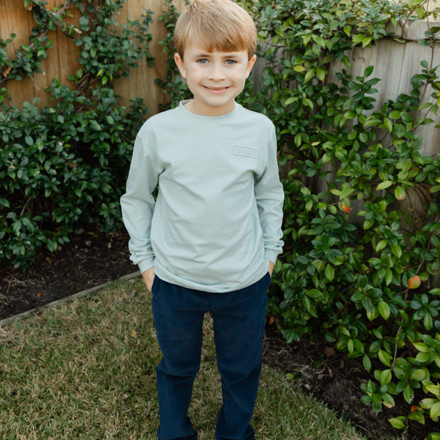 Long Sleeve Logo Tee - Turkey on Sage