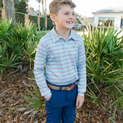 Performance Harry Long Sleeve Polo - Hazel