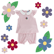 Flowers - Girls Bloomer Set