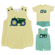 Tractor - Boys Knit Infant Bubble