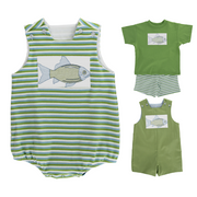 Fish Fry - Boys Knit Infant Bubble