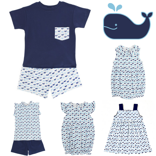 Whale Tales - Boys Knit Short Set