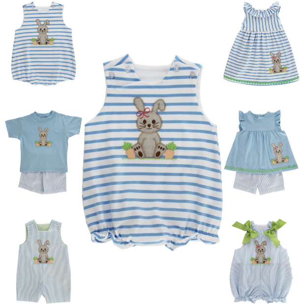 Bashful Bunny - Girls Knit Infant Bubble