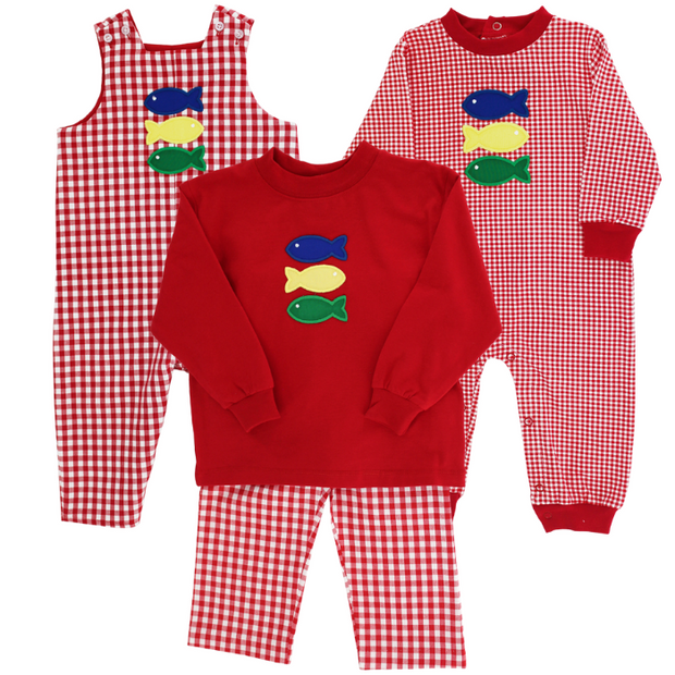 Fish Trio - Boys Pant Set