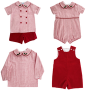 Holly with Red Corduroy - Dressy Short Set