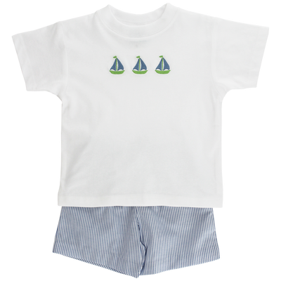 Sailboat Trio - Boys Short Set