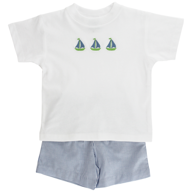 Sailboat Trio - Boys Short Set