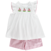 Sailboat Trio - Girls Short Set