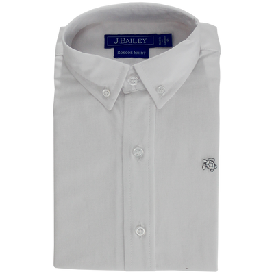 Roscoe Button Down Shirt- White Oxford