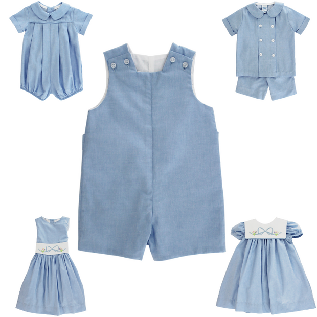 Chambray - John John Short with Tabs