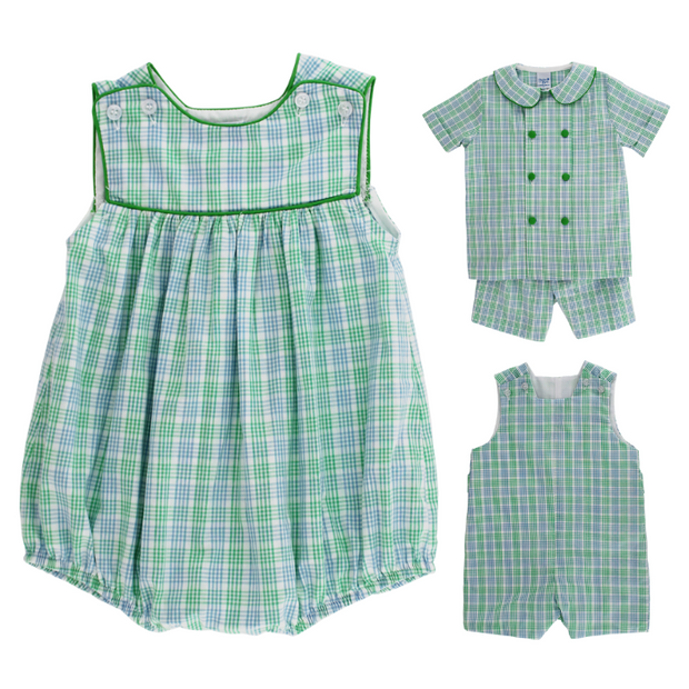 Dover Plaid - Boys Dressy Bubble Short