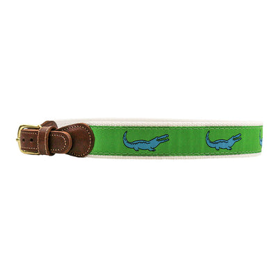 Buddy Belt-Crocodile on Green