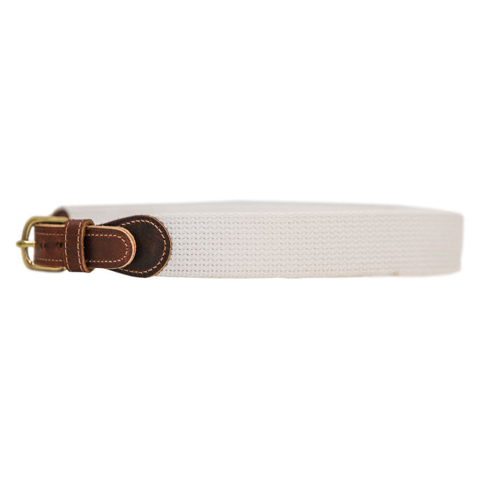 Buddy Belt Canvas in White Bailey Boys