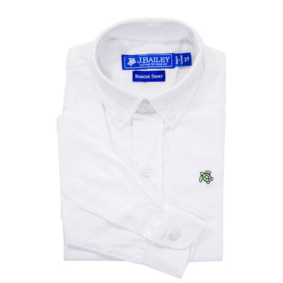 Roscoe Button Down Shirt-White Oxford