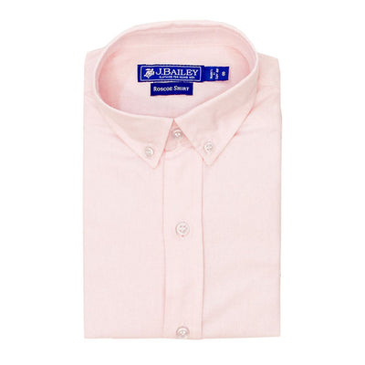 Roscoe Button Down Shirt-Pink Oxford