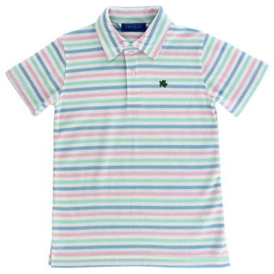 Henry Short Sleeve Stripe Polo- Summer