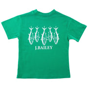 J. Bailey S/S Logo Tee- Fish on Kelly