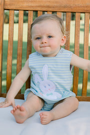 Bowtie Bunny- Knit Infant Bubble