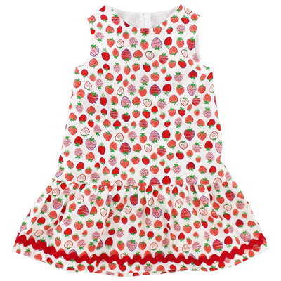 Strawberry Patch- Drop Dress